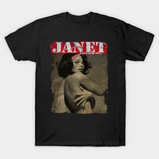 TEXTURE ART- JANET JACKSON IS QUEEN T-Shirt